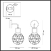 Бра Odeon Light Greeni 5026/1W