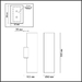 Настенный светильник Odeon Light Hightech Dario 4245/2WB
