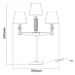 Настольная лампа MW-Light Дэль Рей 8 700033004
