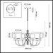 Подвесная люстра Odeon Light Classic Saga 5088/6