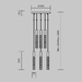 Подвесной светильник Maytoni MOD328PL-L18CH3K