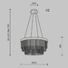 Подвесной светильник Maytoni MOD486PL-L38BSK