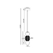 Подвесной светодиодный светильник Maytoni Drop MOD273PL-L16G3K
