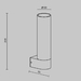 Уличный настенный светильник Maytoni Outdoor Tube O508WL-L5B3K