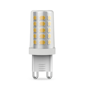 Лампа светодиодная Gauss G9 3,5W 3000К прозрачная 107009105
