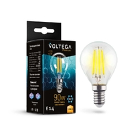 Лампа светодиодная Voltega E14 6W 2700K прозрачная 7221