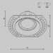 Встраиваемый светильник Maytoni Technical Dot DL042-01-RD-W