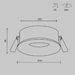 Встраиваемый светильник Maytoni Technical Downlight Slim DL027-GX53-W